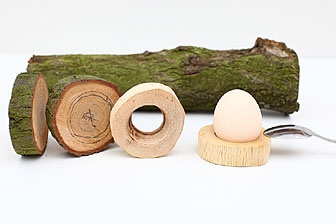 Drewniania podstawka do jajka