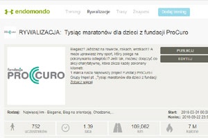 Tysiąc maratonów dla dzieci z fundacji ProCuro - akcja zakończona!